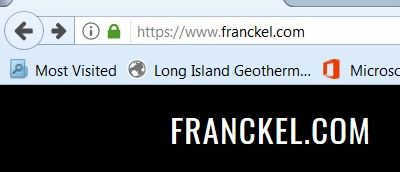 SSL on Franckel.com using Firefox